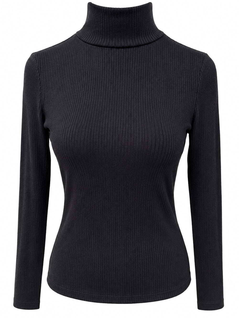 Maeve Anthropologie Black Ribbed Long Sleeve Top size XS